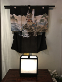 Lamp "Tokyo" hout met verstevigd Japans papier