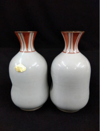Saké set " Arita porselein" in houten kado kistje