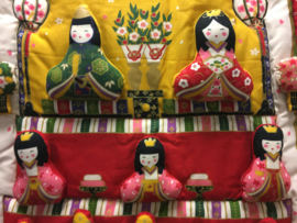 Unieke "Hina Matsuri Festival"  Wanddecoratie/kussen