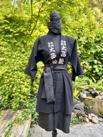 Antieke "Hanten" kimono met kalligrafie.