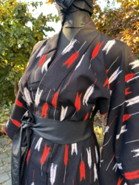 Kimono katoen " Arrows in red"