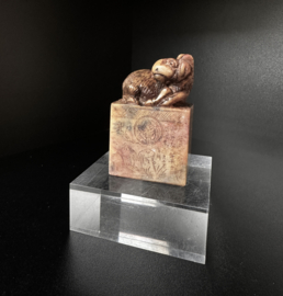 Antieke Japanse stempel Shoushan steen