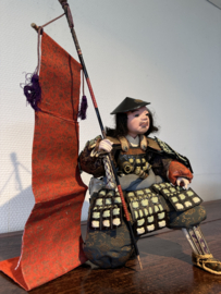 Antieke vaandeldrager uit de Meiji-periode ± 1915