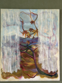 Olieverf op doek " Falling Leafs "