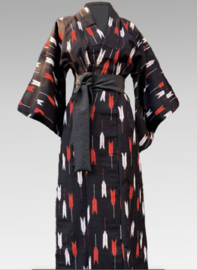 Kimono katoen " Arrows in red"