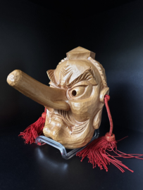 Noh masker - Hout -  Tengu 天狗