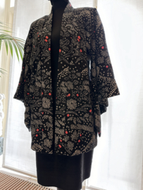 Kort kimono jasje van pure zijde