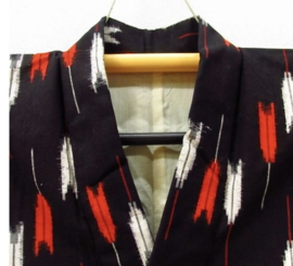 Kimono katoen " Arrows in red"