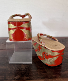 Getta shoes "Flying Tanchozuru" 1950's with bells