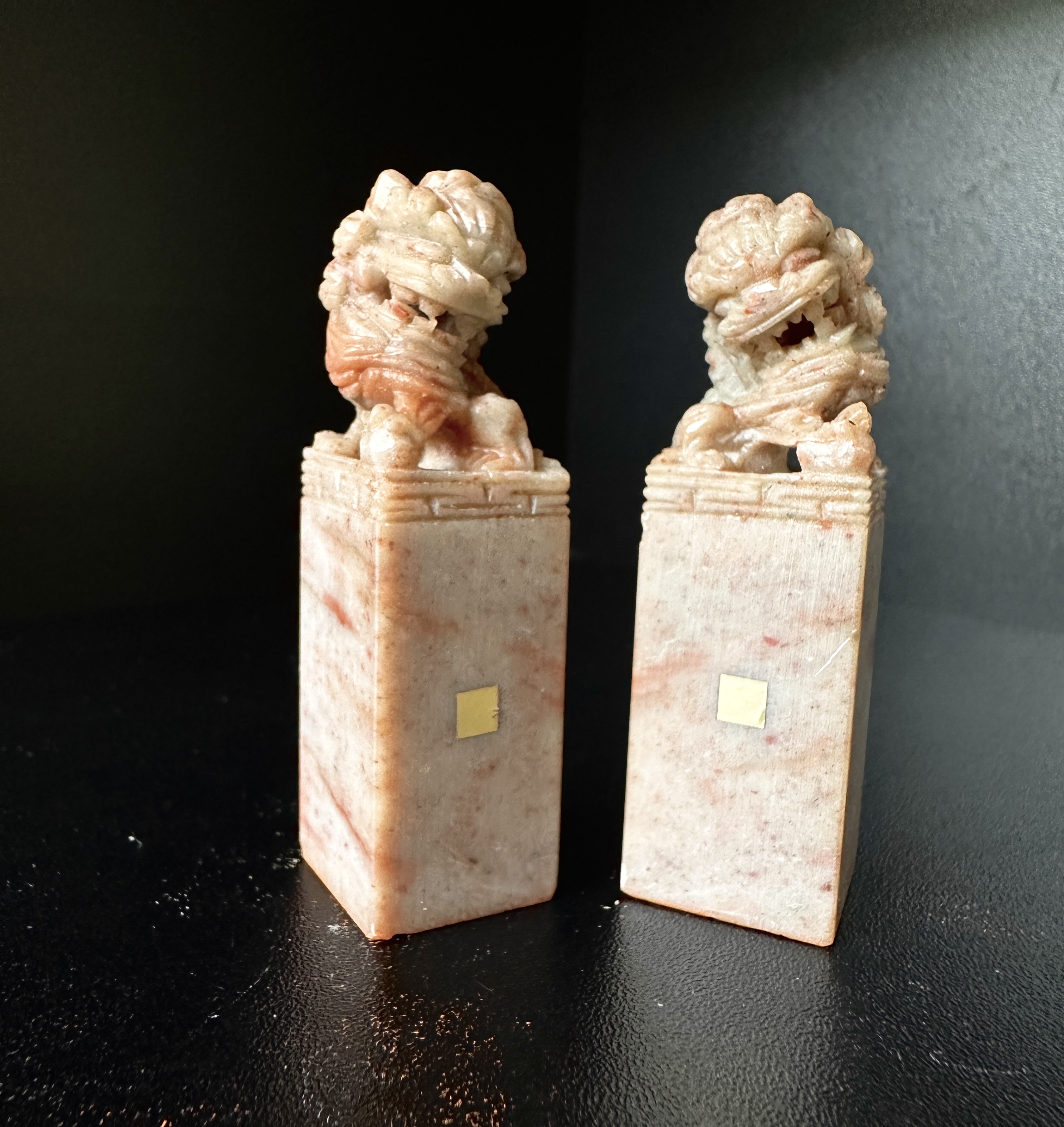 2 Antieke stempels Shoushan steen