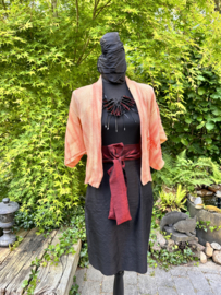 Zijden kimonojasje "bolero style" Orange