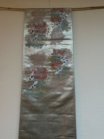 Zijden obi ( orginele centuur voor Geisha's) " Flying Cranes"