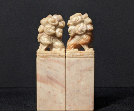 2 Antieke stempels Shoushan steen