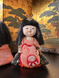 3 thee/hofdametjes , antieke Japanse popjes