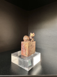 Antieke Japanse stempel Shoushan steen