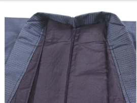 Zijden heren kimono "Indigo blauw"