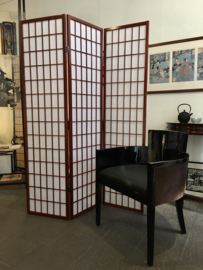 Japans kamerscherm 3 panelen,  houten frame met Japans papier
