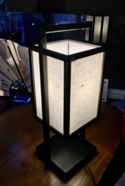 Lamp " Yotha" hout met verstevigd Japans papier 45 cm.H.