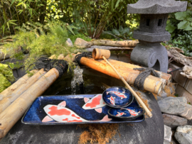 2 persoons Sushi set in Japans keramiek "Koï karpertjes"