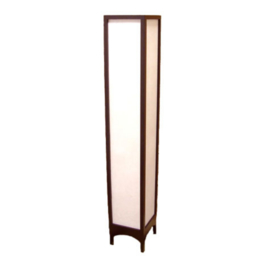 Japanse vloer lamp hout met verstevigd Japans papier H.120 cm