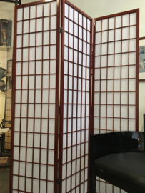 Japans kamerscherm 3 panelen,  houten frame met Japans papier