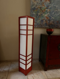 Nikko vloerlamp houten frame met Japans papier.H.120 cm.