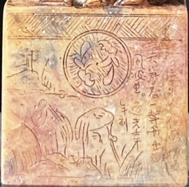 Antieke Japanse stempel Shoushan steen