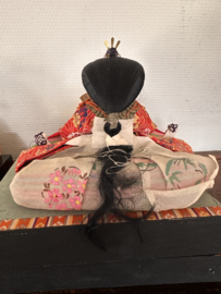 Antieke Keizer en Keizerin poppen ( H.26 cm) Taïsho periode ± 1920      PAAR