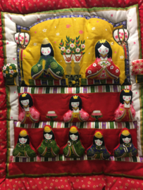 Unieke "Hina Matsuri Festival"  Wanddecoratie/kussen