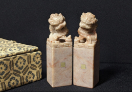 2 Antieke stempels Shoushan steen