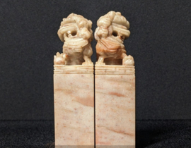 2 Antieke stempels Shoushan steen