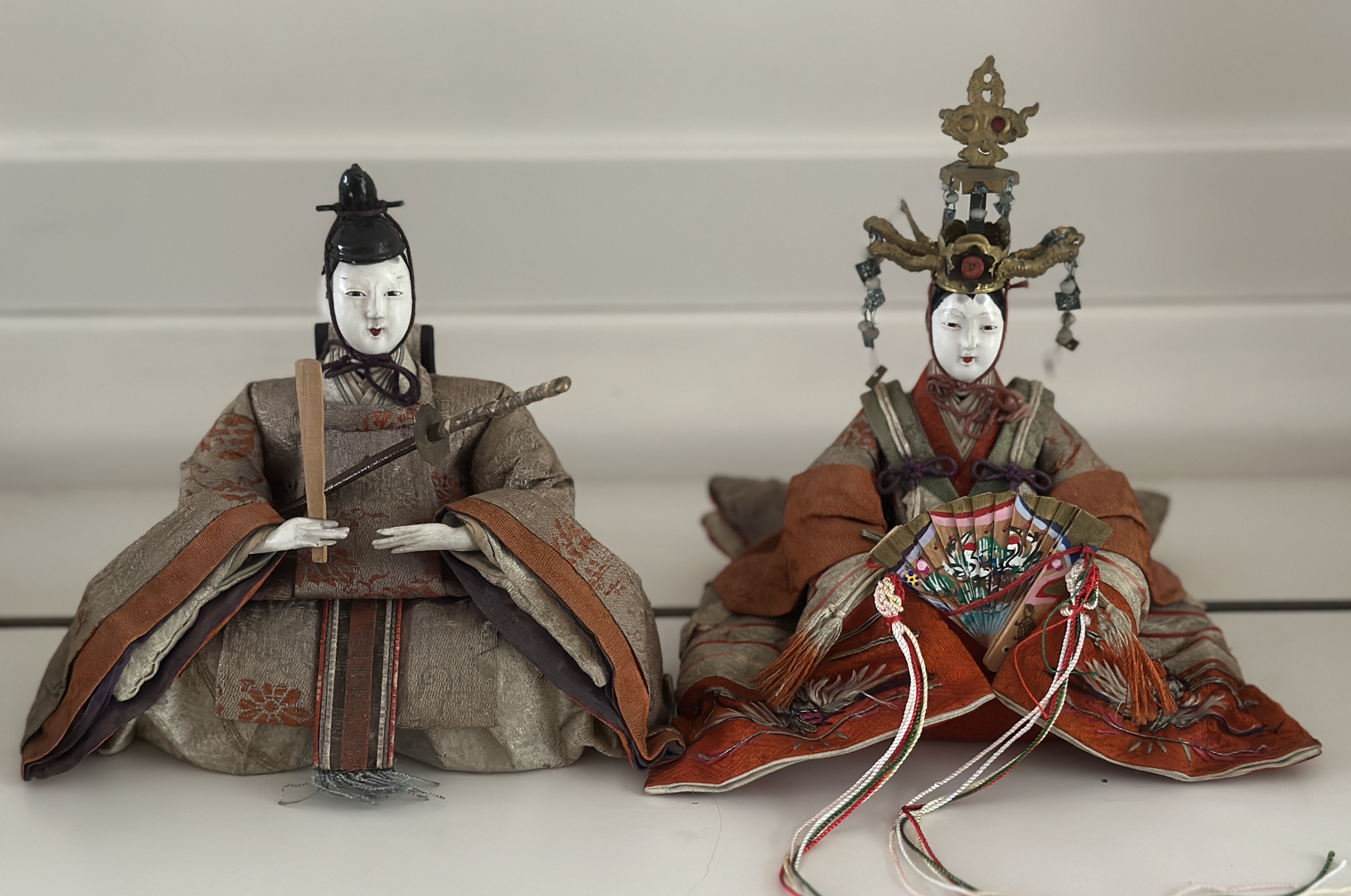Keizerspaar, Kokin-bina poppen uit de EDO-periode ± 1900 Japan