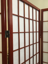 Japans kamerscherm 3 panelen,  houten frame met Japans papier
