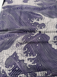 Herenkimono "the Big Wave" katoen maat L
