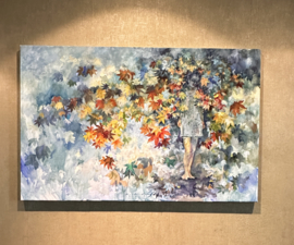 Olieverf op doek " Girl in the shadow"