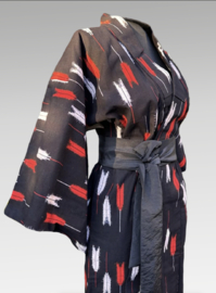 Kimono katoen " Arrows in red"