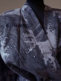 Heren kimono, katoen " Big Wave"