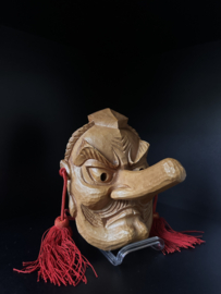 Noh masker - Hout -  Tengu 天狗