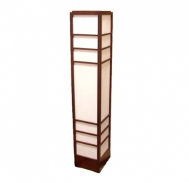 Nikko vloerlamp houten frame met Japans papier.H.120 cm.