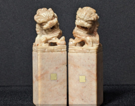 2 Antieke stempels Shoushan steen