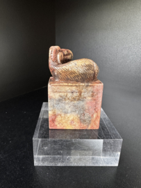 Antieke Japanse stempel Shoushan steen