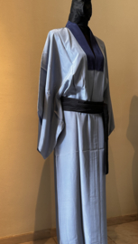 Heren kimono handgemaakt van soepele taftzijde, "Mount Fuji"