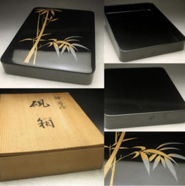 Sieraden / documenten doos in Japans lakwerk " Japanse Bambou "