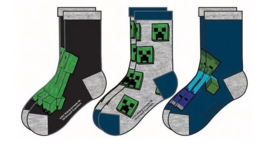 Minecraft sokken A 3-paar mt. 23-26