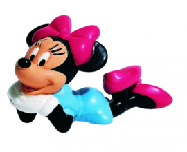 Disney Minnie Mouse liggend taart topper decoratie 4 cm. B-keus