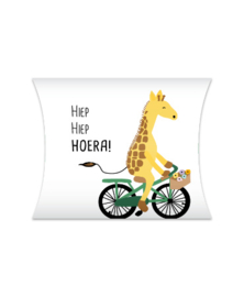 Gondeldoosje Hiep Hiep Hoera! - Giraffe 12 x 2,5 x 11 cm.