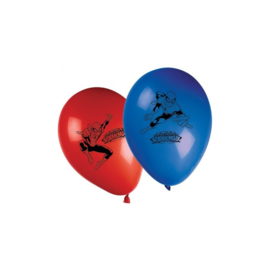 Spiderman Web Warriors ballonnen ø 28 cm. 8 st.