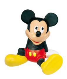 Disney Mickey Mouse zittend taart topper decoratie 5 cm. B-keus