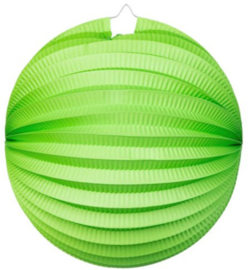 Lampion lime groen 25 cm.