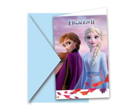 Disney Frozen 2 uitnodigingen 6 st.